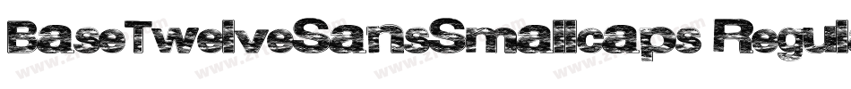 BaseTwelveSansSmallcaps Regular字体转换